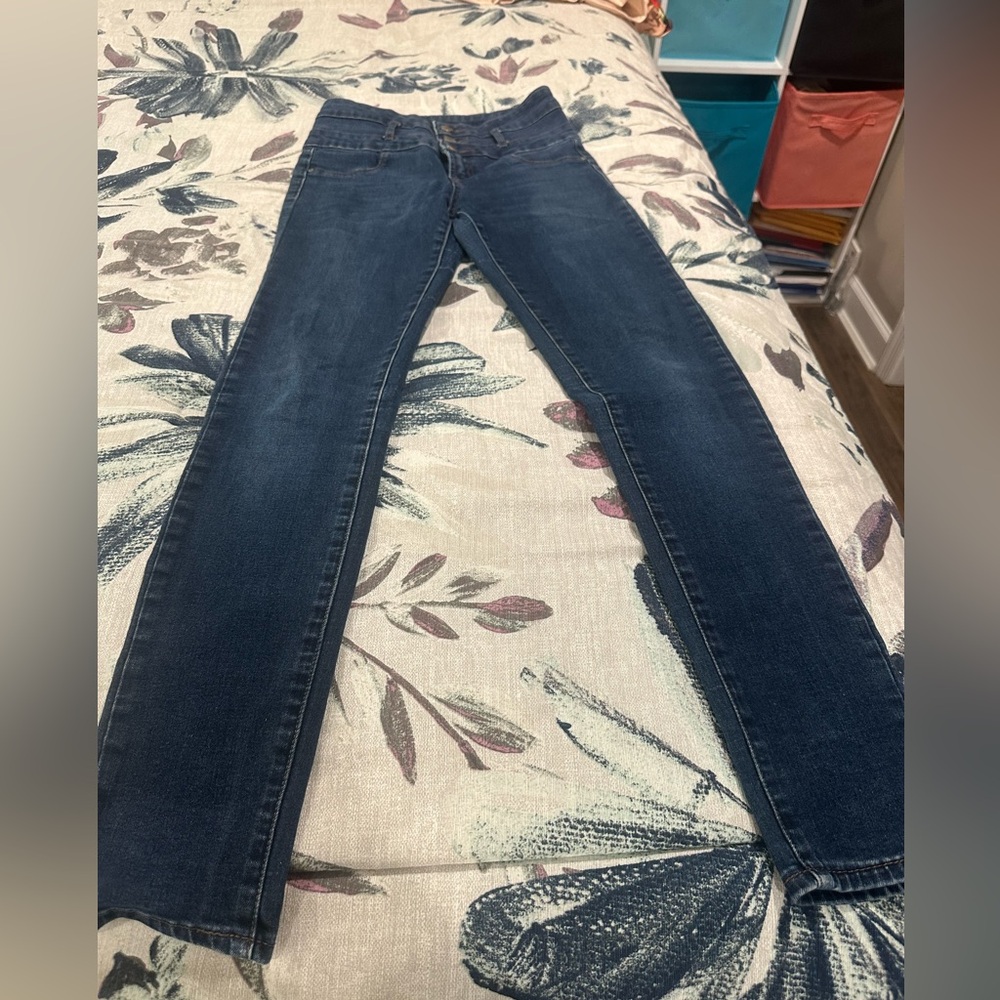 Refuge Dark Blue Skinny Jeans